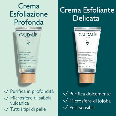 Caudalìe - VINOCLEAN - Crema Esfoliante Profonda/Delicata 75 ml Caudalìe - VINOCLEAN - Crema Esfoliante Profonda/Delicata 75 ml