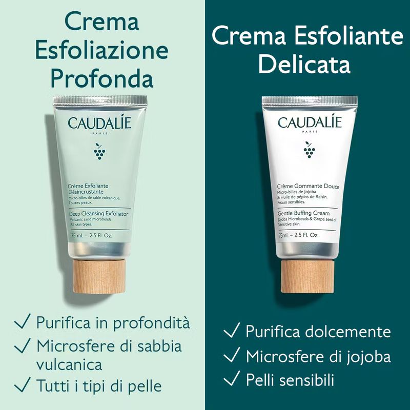 Caudalìe - VINOCLEAN - Crema Esfoliante Profonda/Delicata 75 ml