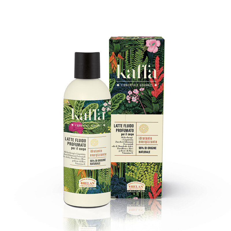 HELAN - KAFFA- Latte Fluido Profumato per il corpo 200 ml HELAN - KAFFA- Latte Fluido Profumato per il corpo 200 ml