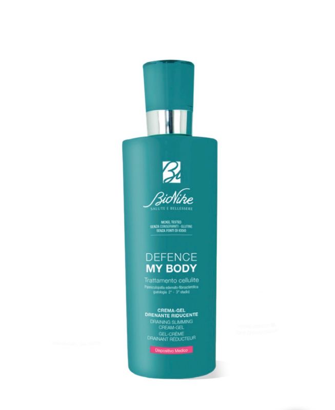 DEFENCE MY BODY Trattamento Cellulite Panniculopatia Edemato-Fibrosclerotica (Patologia 2° E 3° Stadio): Crema-Gel Drenante Riducente 400 ml DEFENCE MY BODY Trattamento Cellulite Panniculopatia Edemato-Fibrosclerotica (Patologia 2° E 3° Stadio): Crema-Gel Drenante Riducente 400 ml