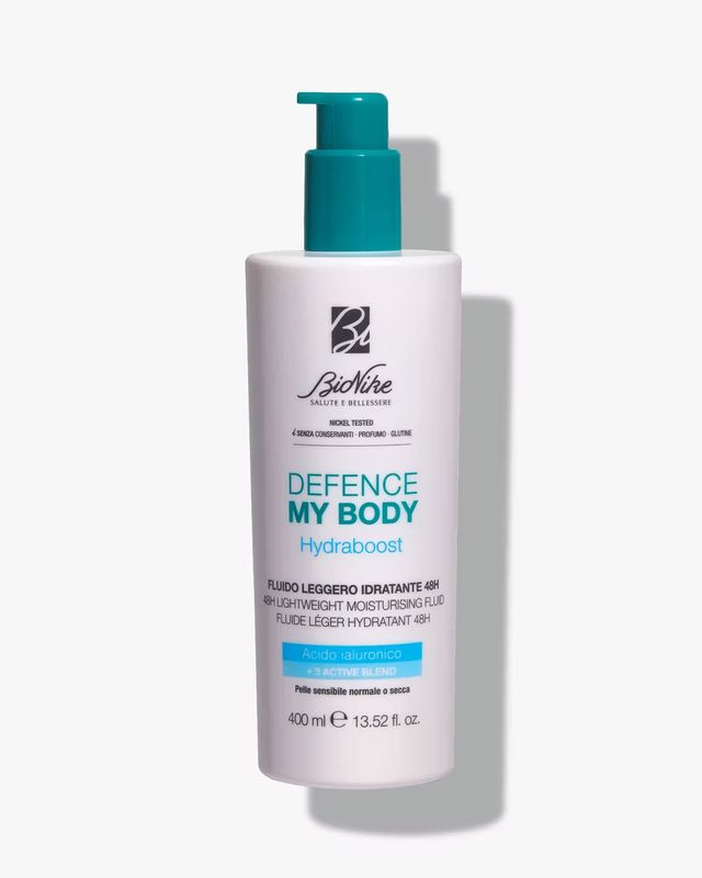 BIONIKE DEFENCE BODY -HYDRABOOST FLUIDO IDRATANTE 24H 400 ml BIONIKE DEFENCE BODY -HYDRABOOST FLUIDO IDRATANTE 24H 400 ml
