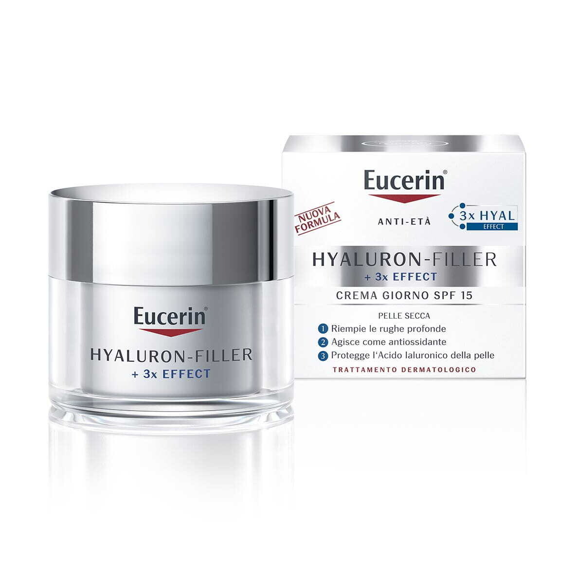 Eucerin Hyaluron-Filler Crema Giorno SPF 15 per Pelli Secche Eucerin Hyaluron-Filler Crema Giorno SPF 15 per Pelli Secche