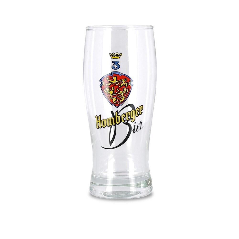 Bierglas Homberger Drei Löwen Bräu