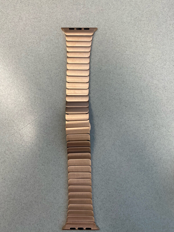 Horlogeband Geschikt Voor Apple Watch 44 mm. Rosé