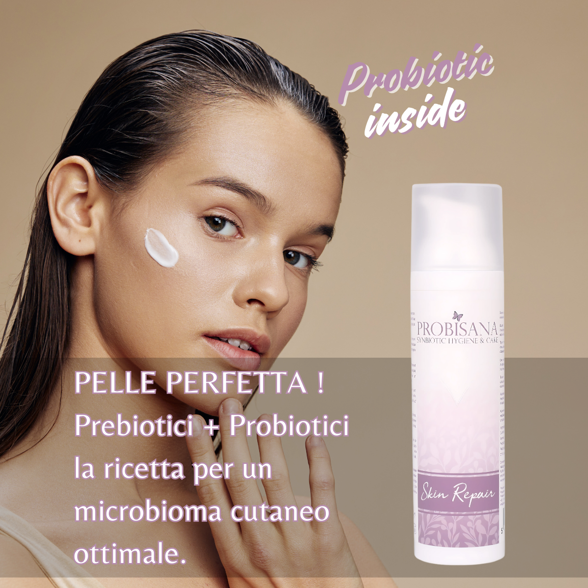 Crema con probiotici. Probisana
