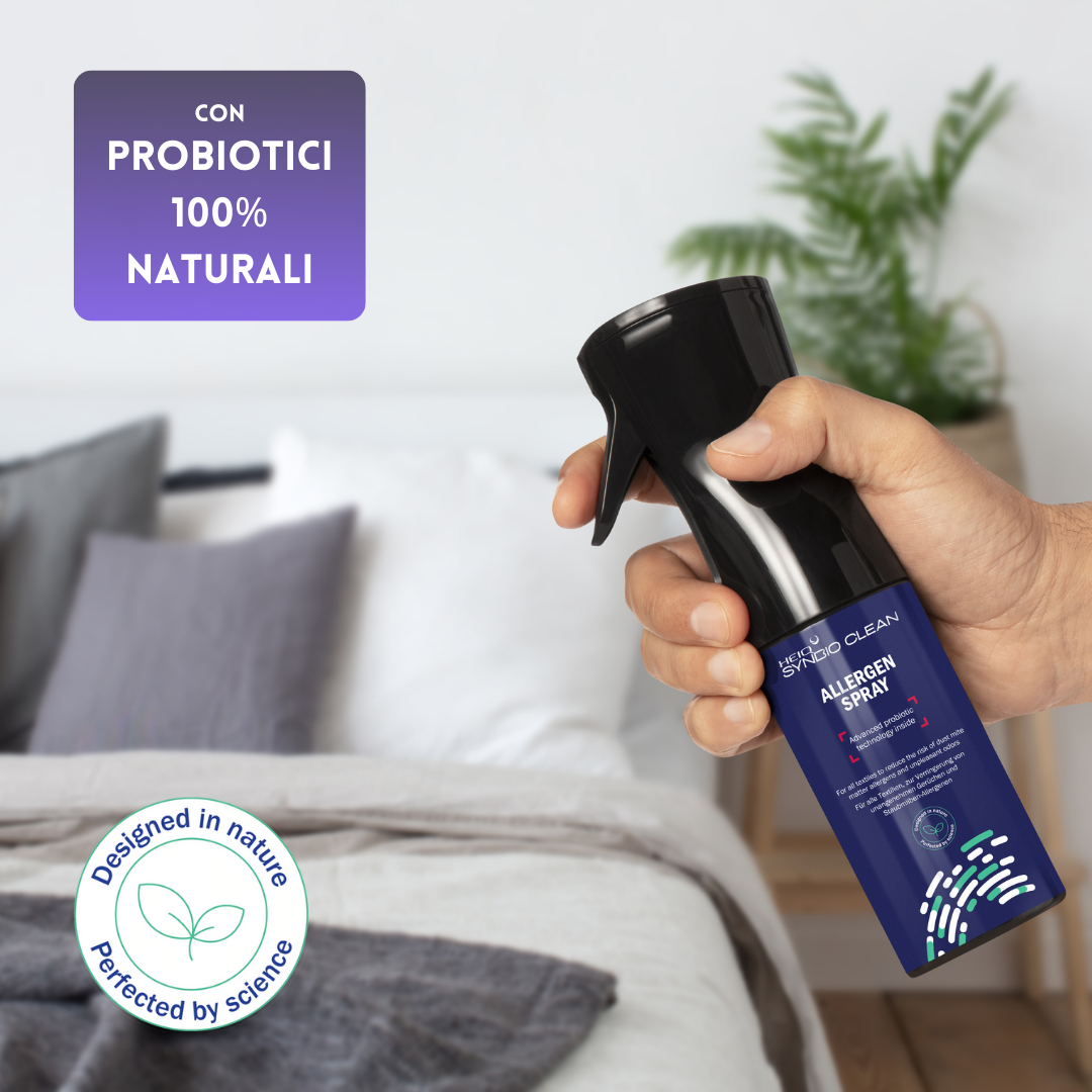 Allergen Spray ai Probiotici - Elimina acari e allergeni in maniera naturale