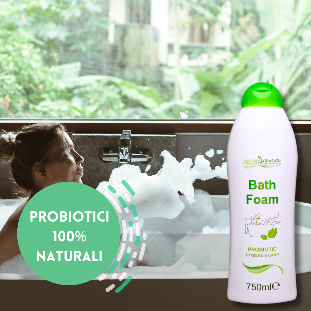 Bagnoschiuma ai probiotici. Probisana