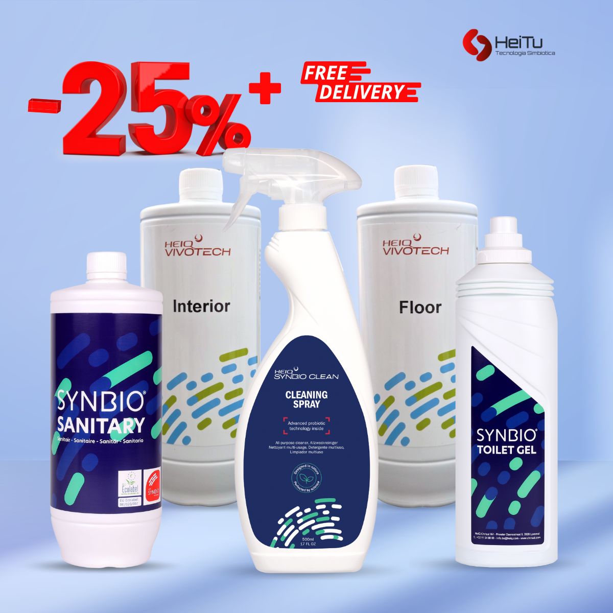 Detergenti enzimatici in promozione a - 25%. Synbio Probiotic Cleaning