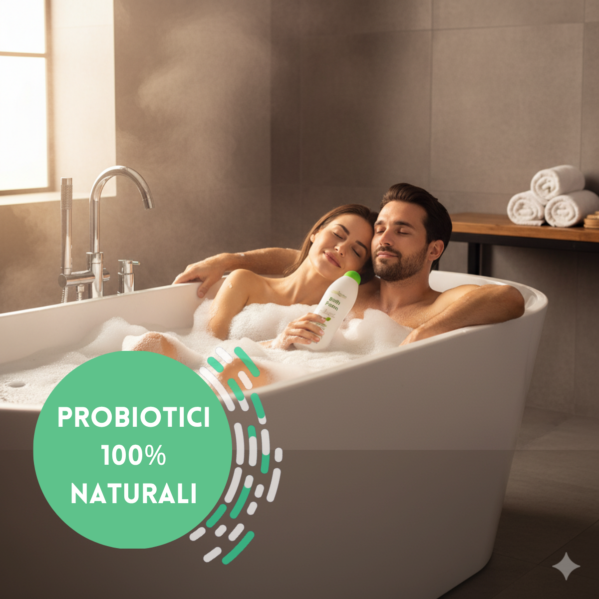 Bagnoschiuma ai probiotici. Probisana