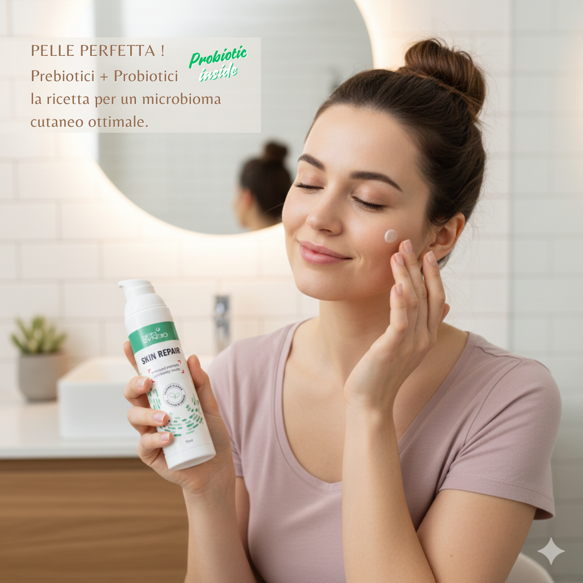 Crema con probiotici. Synbio