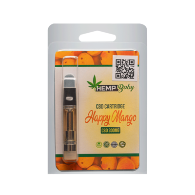 HempBaby Happy Mango 300MG CBD Pre Filled Cartridges