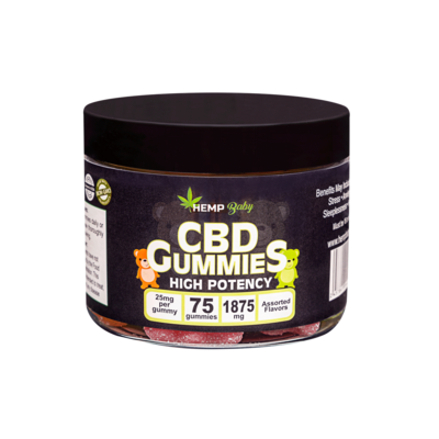 HempBaby CBD High Potency Gummies 75ct