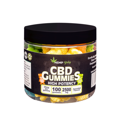 HempBaby CBD High Potency Gummies 100ct