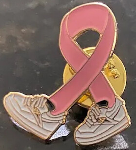 Breast Cancer Sneaker Pin