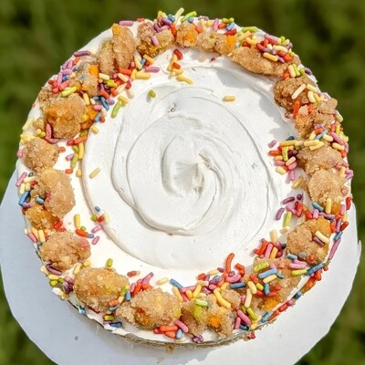 Birthday Cake with Sugar Cookies