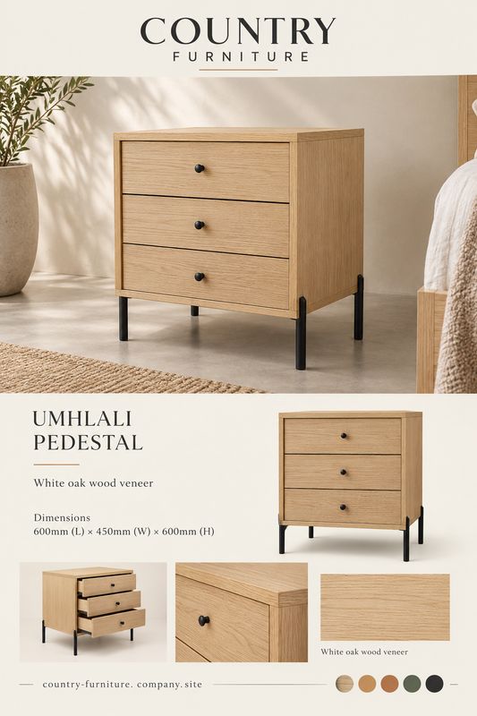Umhlali Bedside Pedestal