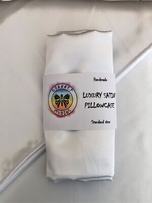 Luxury Satin Pillowcase | White | Standard Size