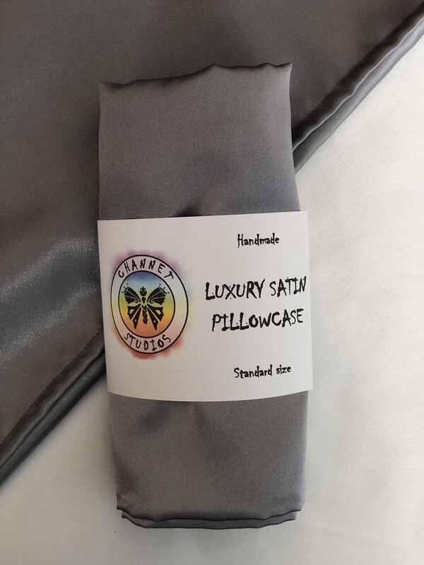 Luxury Satin Pillowcase | Gunmetal | Standard Size
