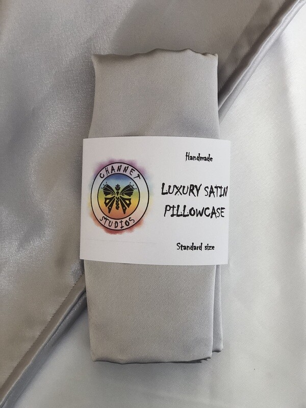 Luxury Satin Pillowcase | Silver | Standard Size