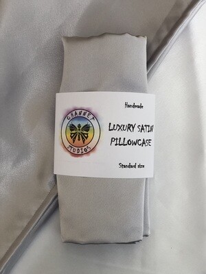 Luxury Satin Pillowcase | Silver | Standard Size