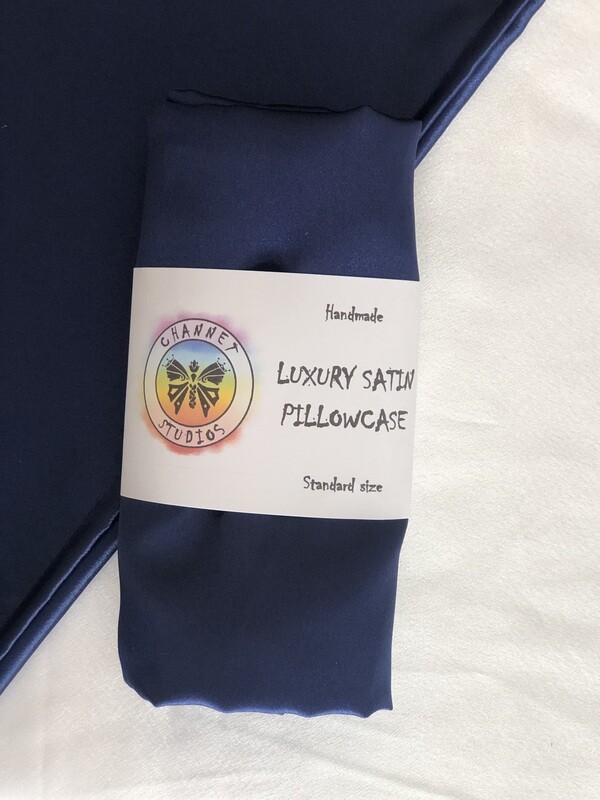 Luxury Satin Pillowcase | Navy | Standard Size