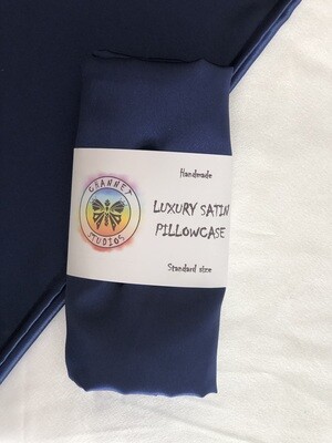 Luxury Satin Pillowcase | Navy | Standard Size