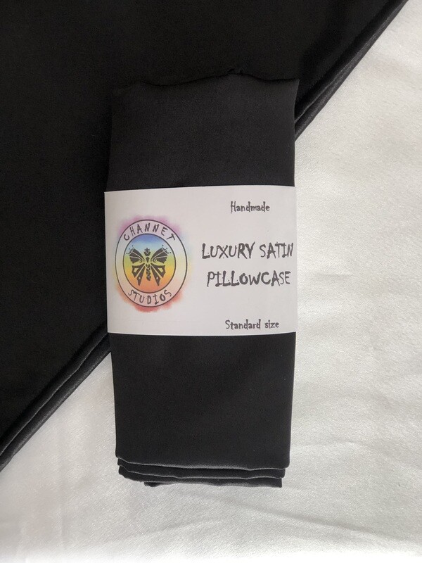 Luxury Satin Pillowcase | Black | Standard Size