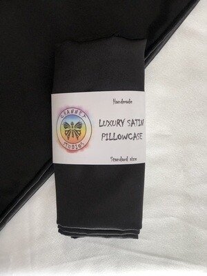 Luxury Satin Pillowcase | Black | Standard Size