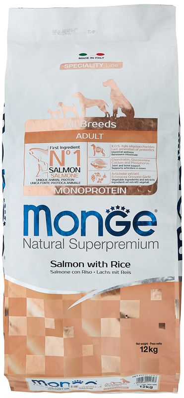MONGE SUPERPREMIUM SALMONE E RISO