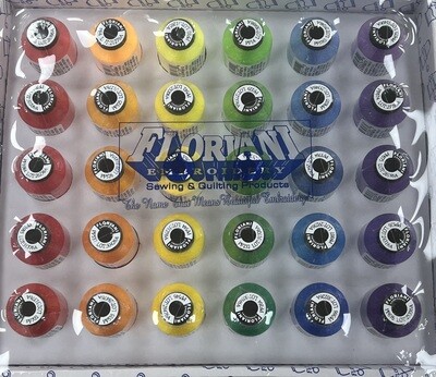 Floriani Rainbow 30 Spool  Thread Set