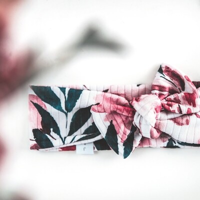 Bandeau à nœud - Floral Émeraude Bandeau à nœud - Floral Émeraude