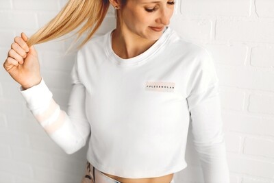 Chandail court pour femmes - Blanc Chandail court pour femmes - Blanc