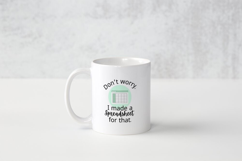 Spreadsheet Mug