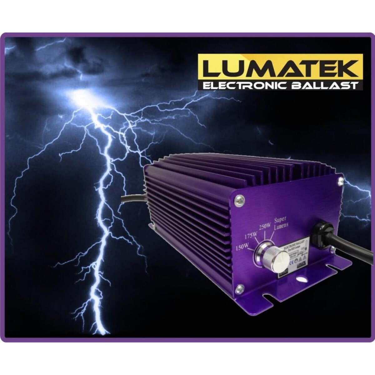 Ballast elettronico Lumatek 250w hps-mh quadripotenza Super lumen