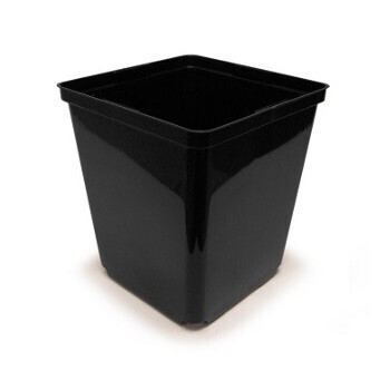 Vaso quadrato in plastica da 11L