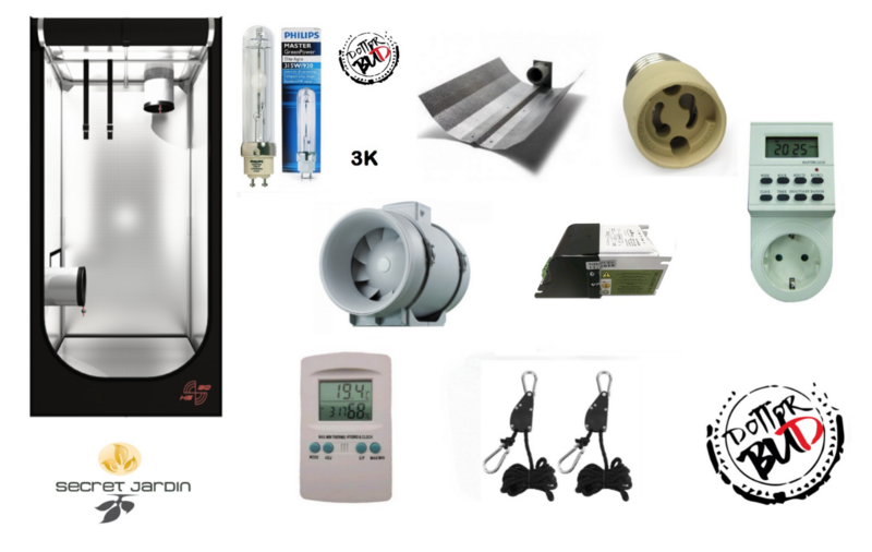 Kit grow box 80x80x180cm 315W cmh lec 3k