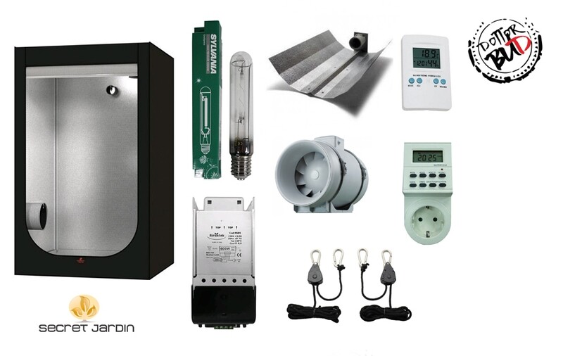 Kit grow box 120X120X200cm 600W HPS