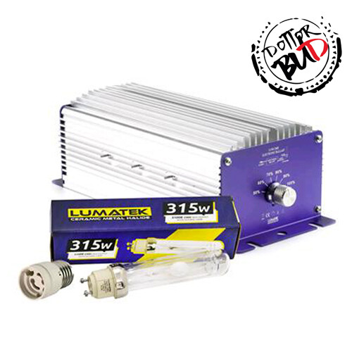 Kit Lumatek Ballast dimmerabile 315w cmh + bulbo cmh 3100k + adattatore e40