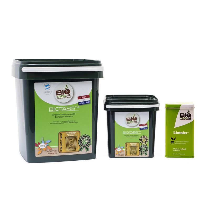 BioTabs | Fertilizzanti Organici 10-100-400 pz per Piante Sane