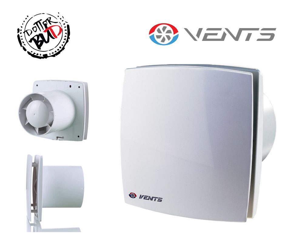 VENTS | LD125 - VENTOLA DA PARETE 167 M³/H - 34DBA - aspirazione estrattore aria timer sensore umidità bagno cucina