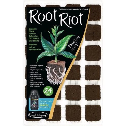 GROWTH TECHNOLOGY - ROOT RIOT VASSOIO 77 PZ - 3.2X3.2X3.8 CM