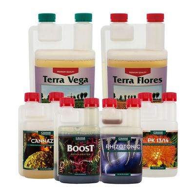 KIT CANNA TERRA 1/2 LITRO + ADDITIVI SMALL KIT CANNA TERRA 1/2 LITRO + ADDITIVI SMALL