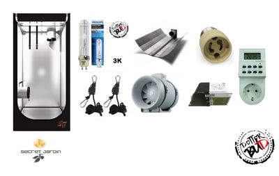 Kit grow box 100x100x200cm 315W cmh lec 3k