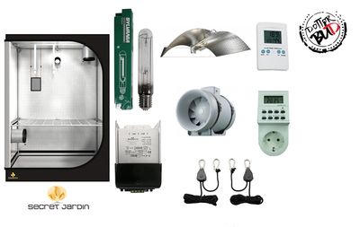 Kit grow box 120X60X170cm 400W Sylvania Agro