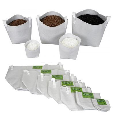 Vaso Textpot in tessuto bianco da 15L