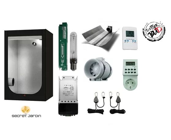 Kit grow box 120X120X200cm 600W HPS, AGGIUNTE OPZIONALI: KIT SENZA AGGIUNTE