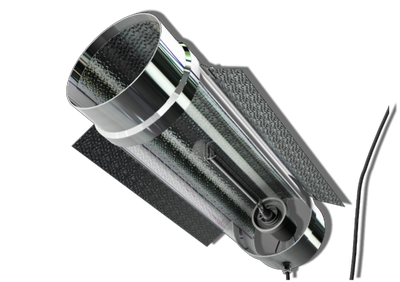 Cooltube air diametro 125mm lunghezza 490mm con ali riflettenti