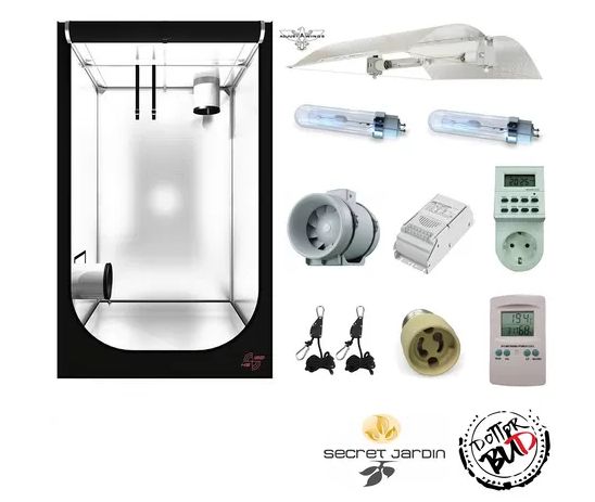 Kit grow box 120x120x200cm con lampada Philips 3k  630W, AGGIUNTE OPZIONALI: KIT SENZA AGGIUNTE