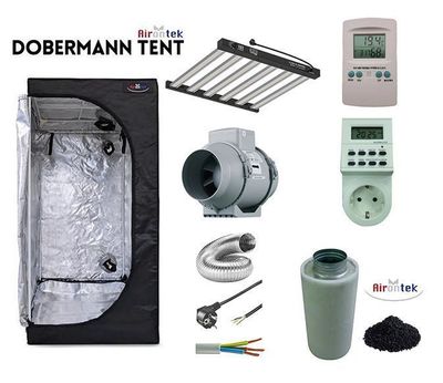Kit Grow Box completo | 100x100x200 cm + Ortoled S-Line HL 360W
