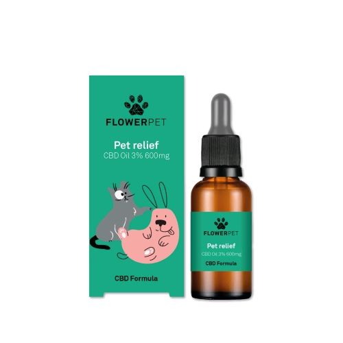PET RELIEF 3% CBD OILM 600 MG 20 ML
